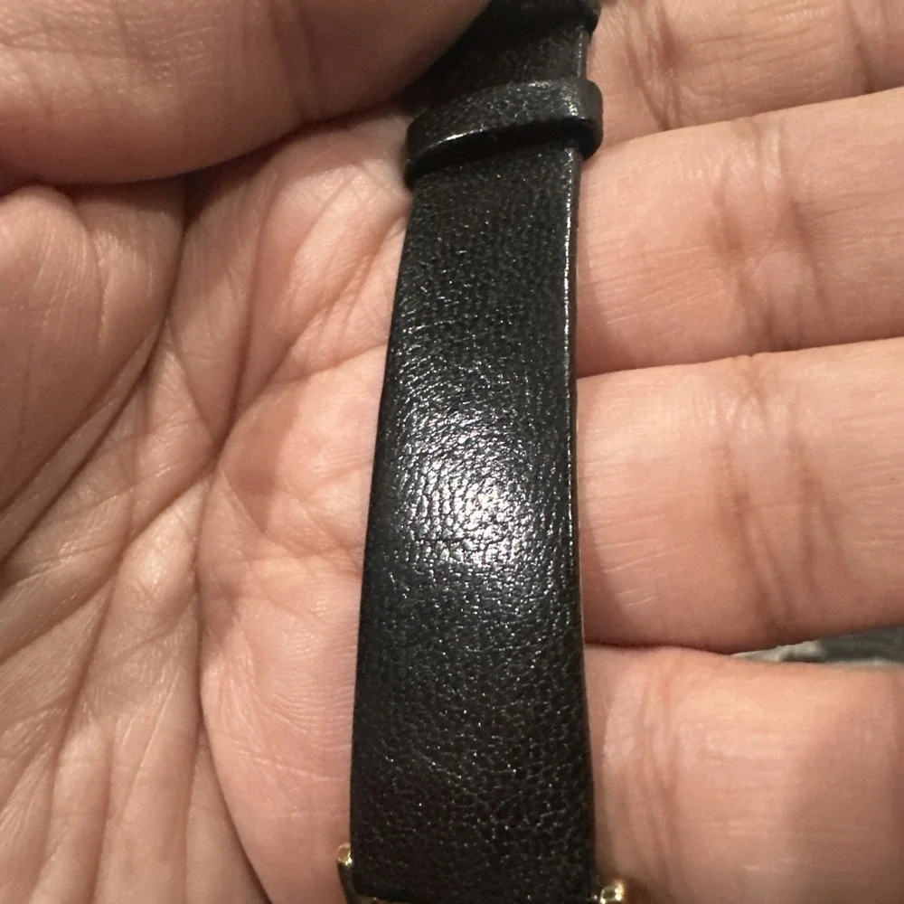 Working Vintage Belair Unisex Watch Swiss Black Roman New Battery 32mm Fit 8in‎